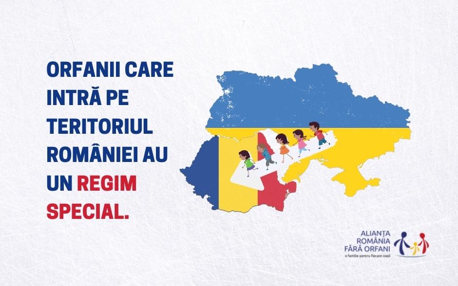 Orfanii care intră pe teritoriul României au un regim special